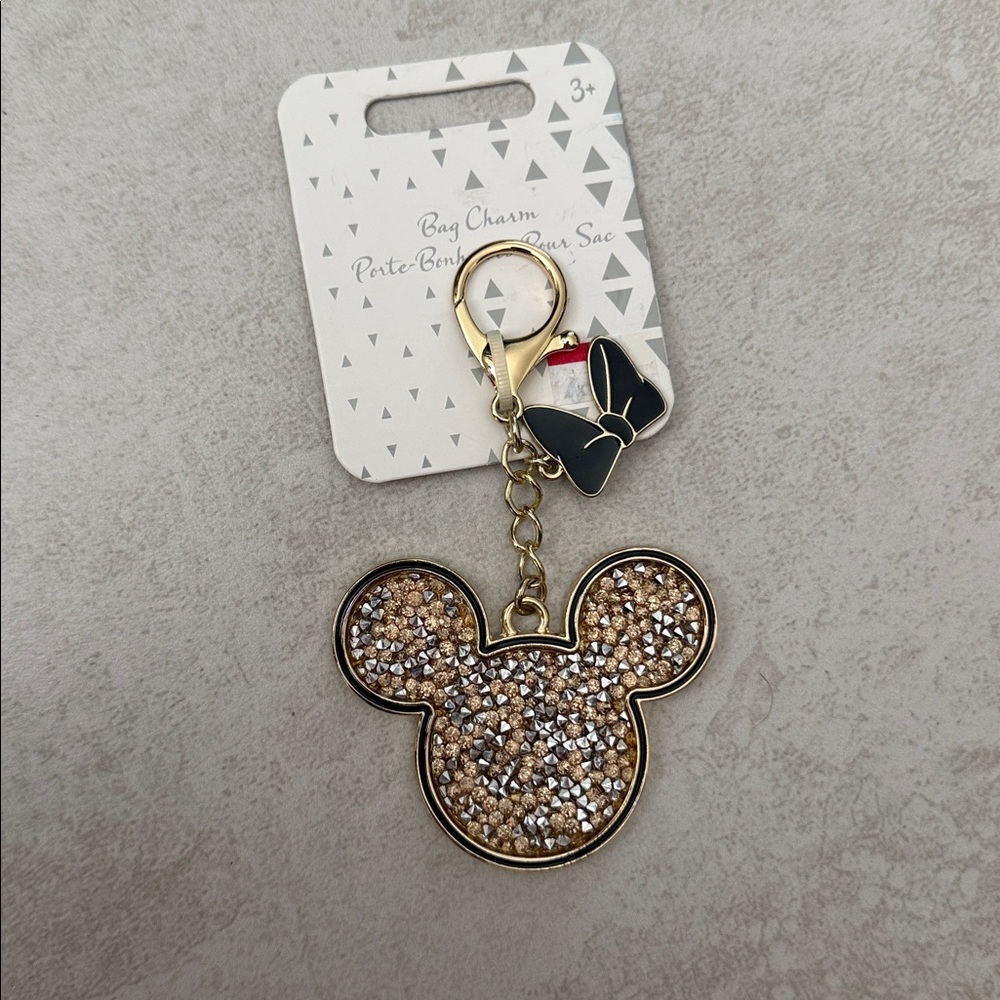 Disney Rose Gold Mickey Mouse Keychain